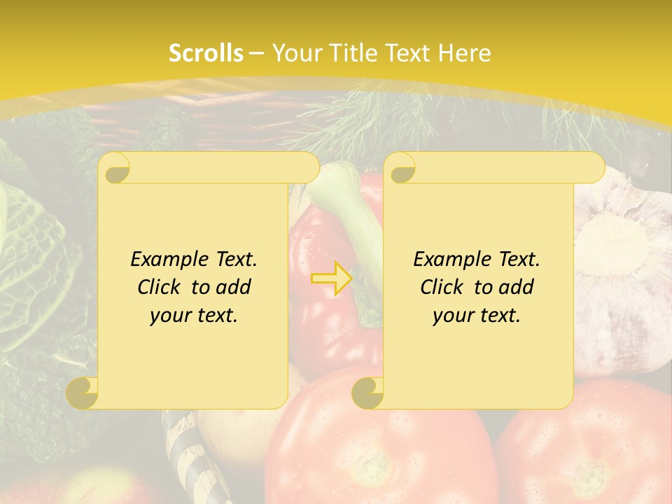Vitamin Meal Cabbage PowerPoint Template
