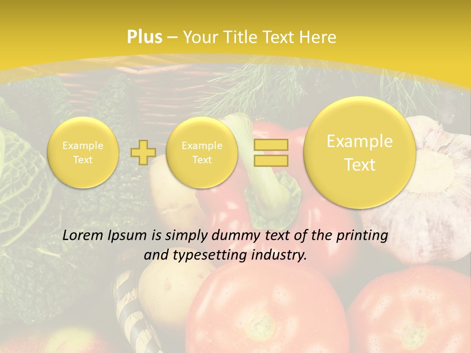 Vitamin Meal Cabbage PowerPoint Template