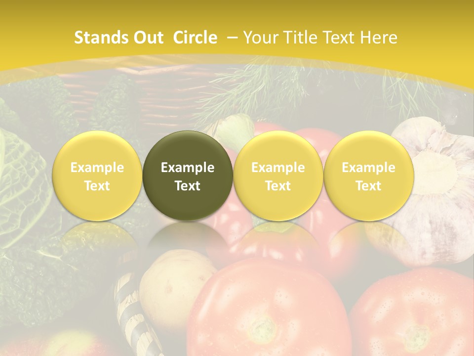 Vitamin Meal Cabbage PowerPoint Template