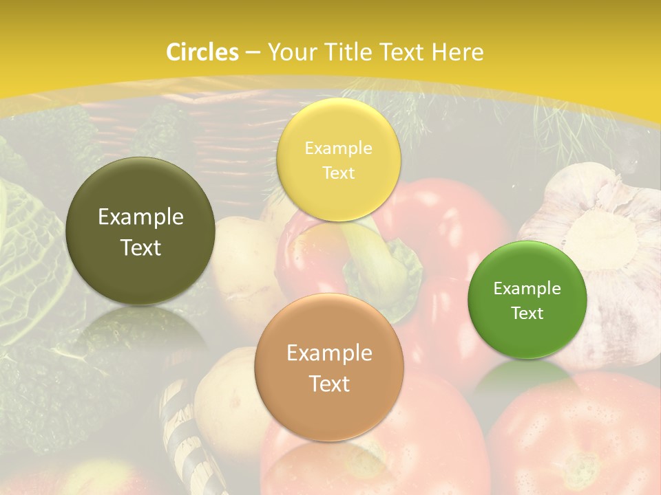 Vitamin Meal Cabbage PowerPoint Template