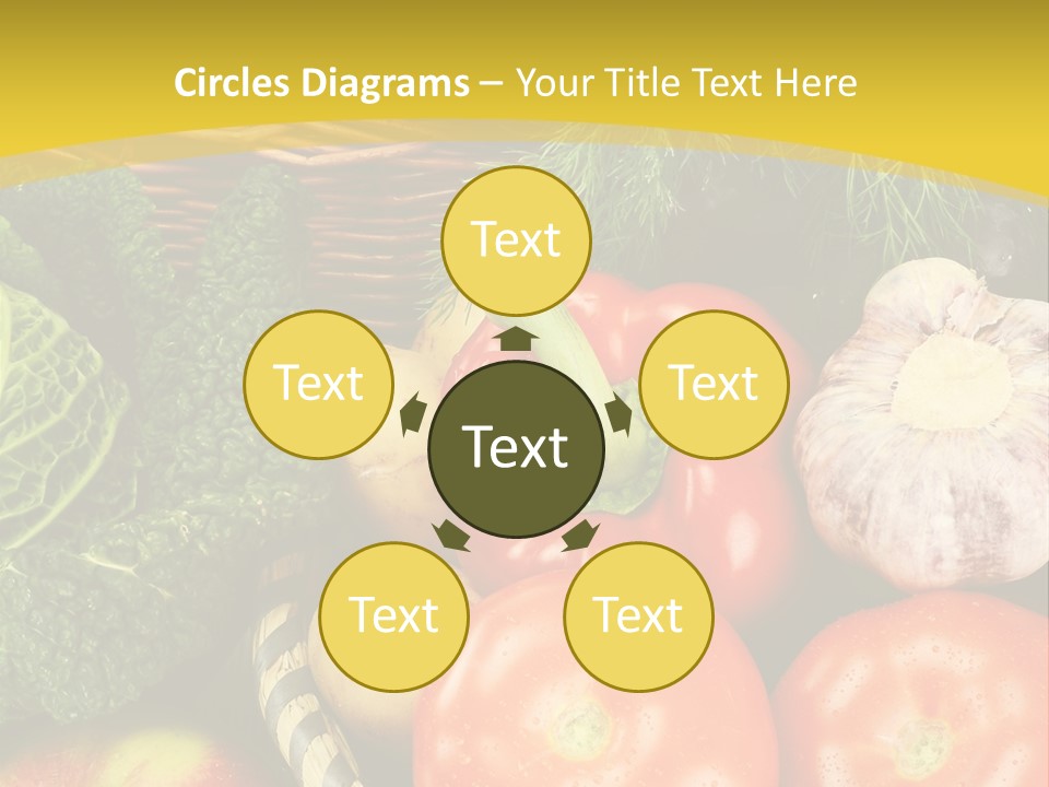 Vitamin Meal Cabbage PowerPoint Template