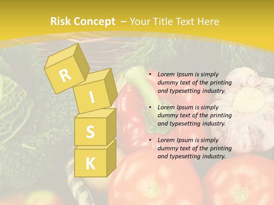 Vitamin Meal Cabbage PowerPoint Template