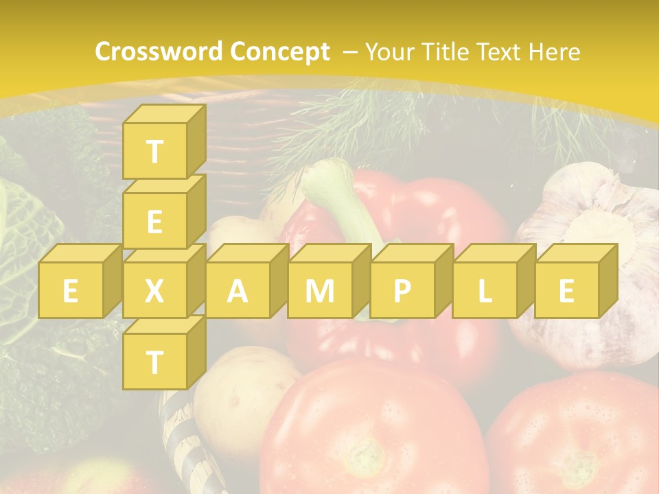 Vitamin Meal Cabbage PowerPoint Template