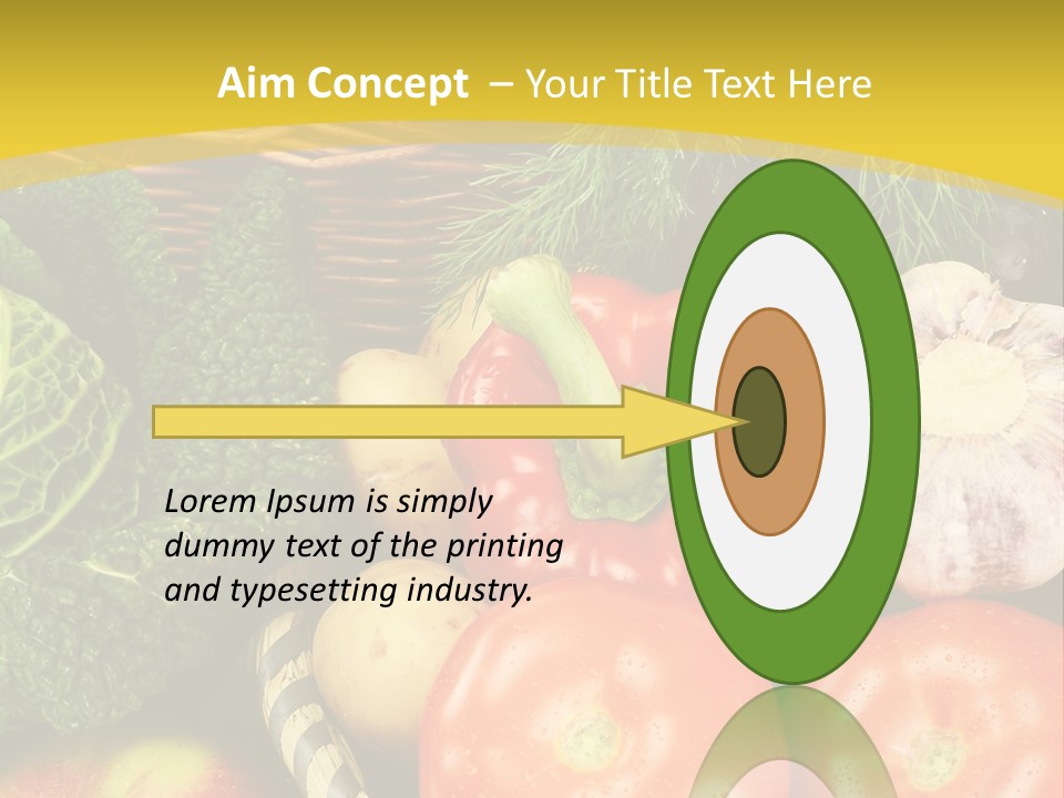 Vitamin Meal Cabbage PowerPoint Template