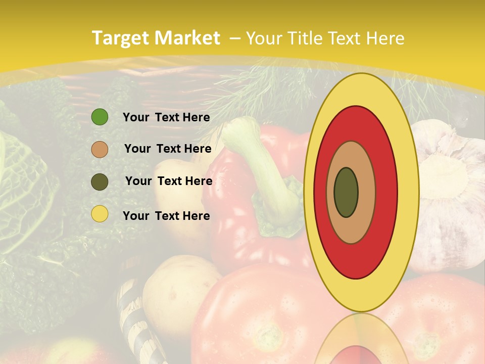 Vitamin Meal Cabbage PowerPoint Template