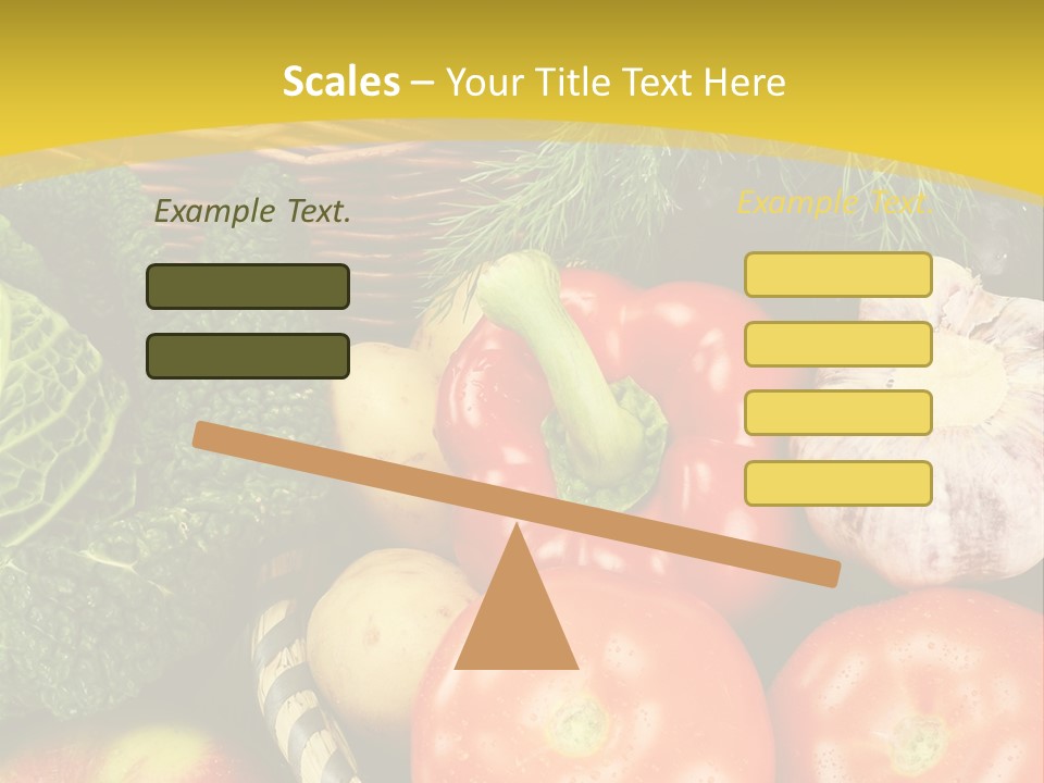 Vitamin Meal Cabbage PowerPoint Template