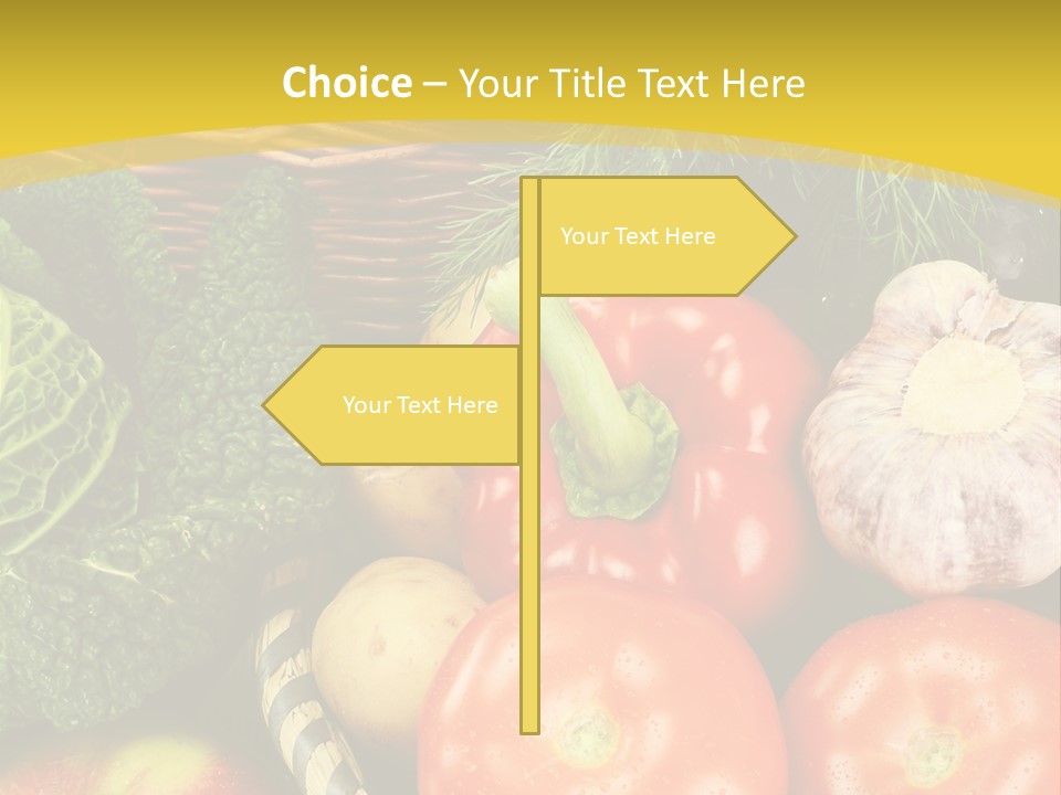 Vitamin Meal Cabbage PowerPoint Template