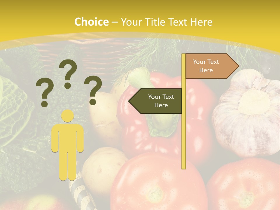 Vitamin Meal Cabbage PowerPoint Template