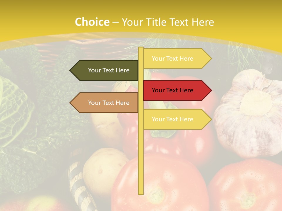 Vitamin Meal Cabbage PowerPoint Template
