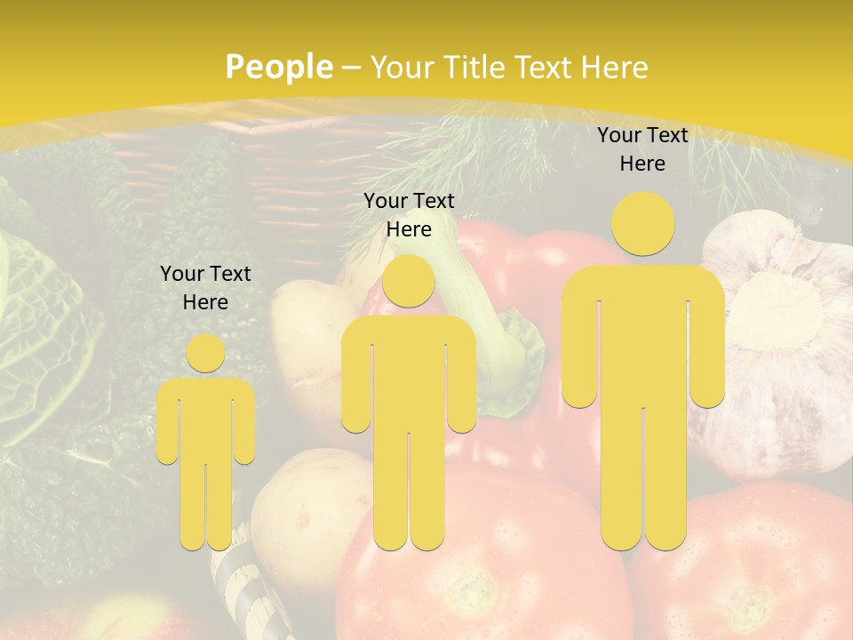 Vitamin Meal Cabbage PowerPoint Template