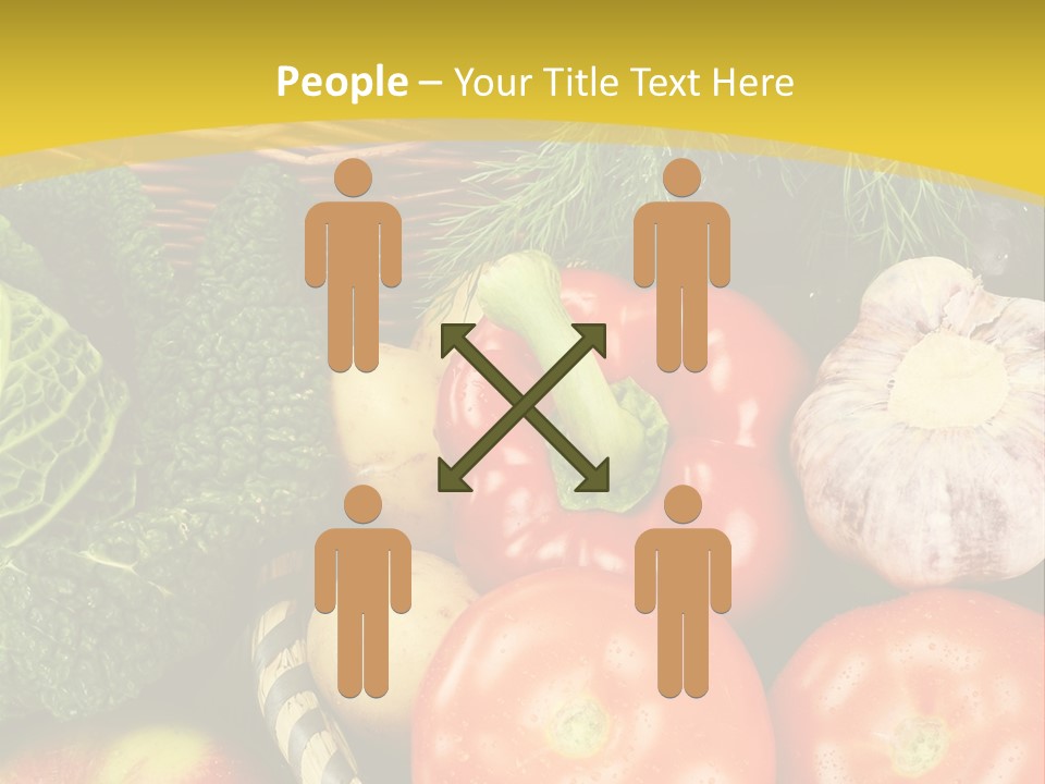 Vitamin Meal Cabbage PowerPoint Template