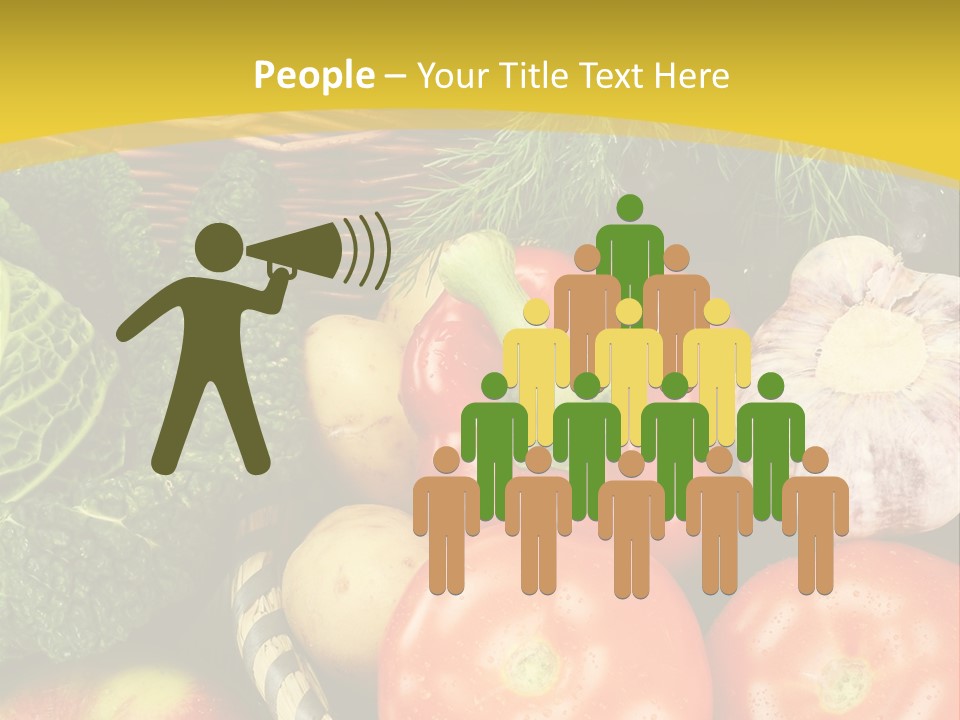 Vitamin Meal Cabbage PowerPoint Template