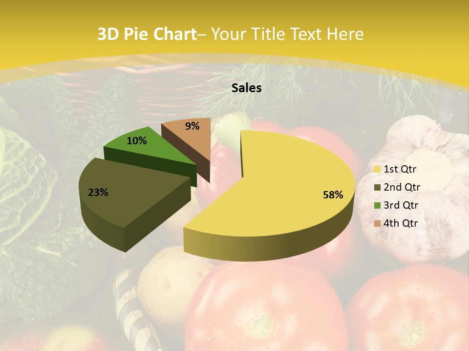 Vitamin Meal Cabbage PowerPoint Template