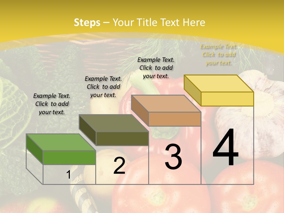 Vitamin Meal Cabbage PowerPoint Template