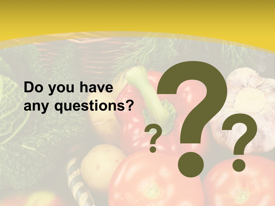 Vitamin Meal Cabbage PowerPoint Template