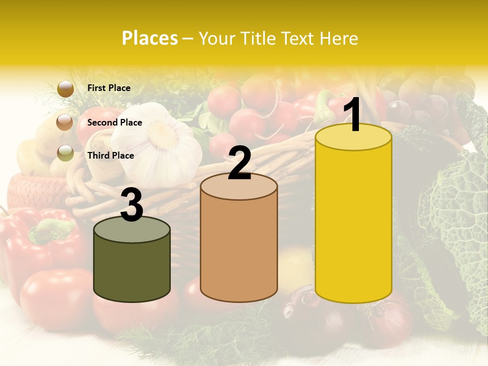 Basket Diet Fresh PowerPoint Template