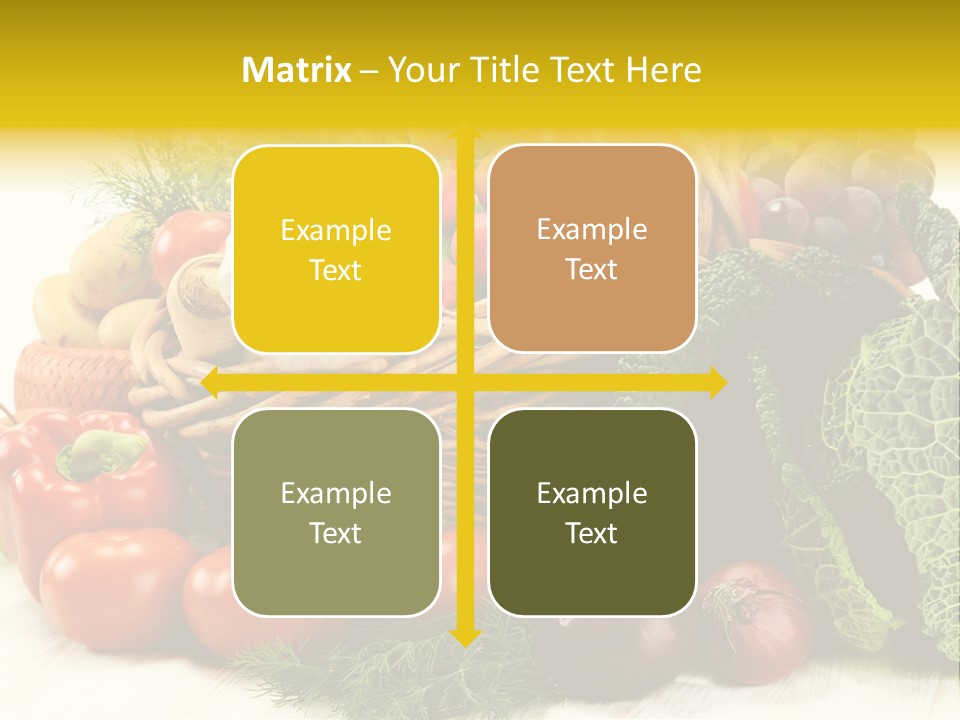 Basket Diet Fresh PowerPoint Template