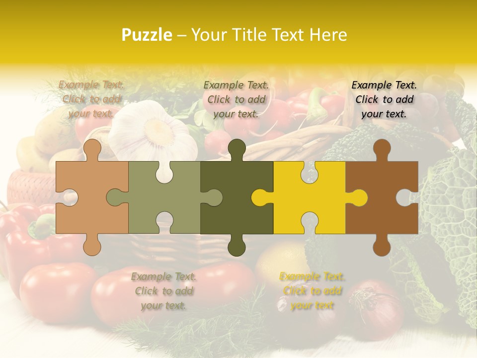 Basket Diet Fresh PowerPoint Template