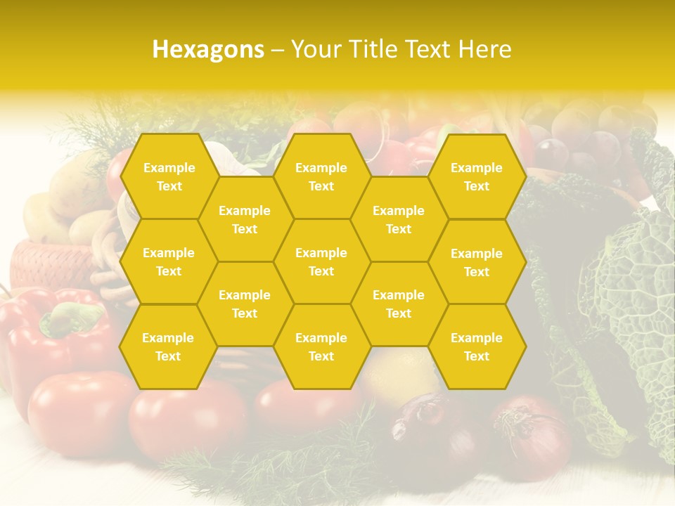 Basket Diet Fresh PowerPoint Template