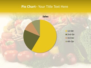 Basket Diet Fresh PowerPoint Template