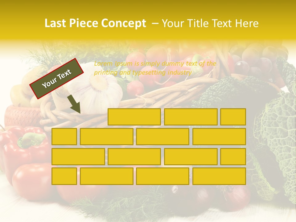 Basket Diet Fresh PowerPoint Template