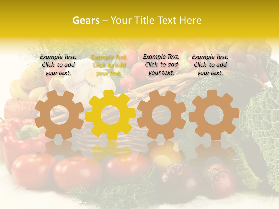 Basket Diet Fresh PowerPoint Template