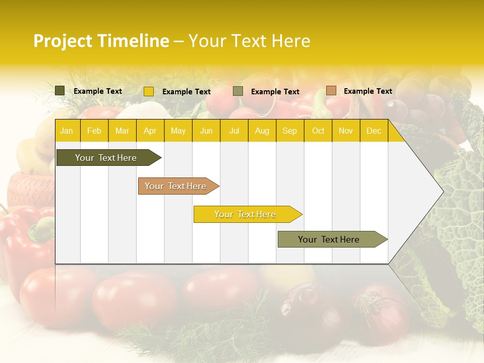 Basket Diet Fresh PowerPoint Template