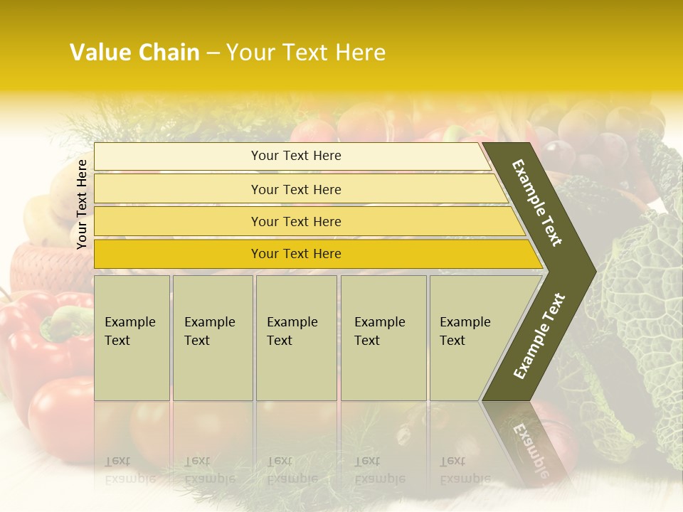 Basket Diet Fresh PowerPoint Template