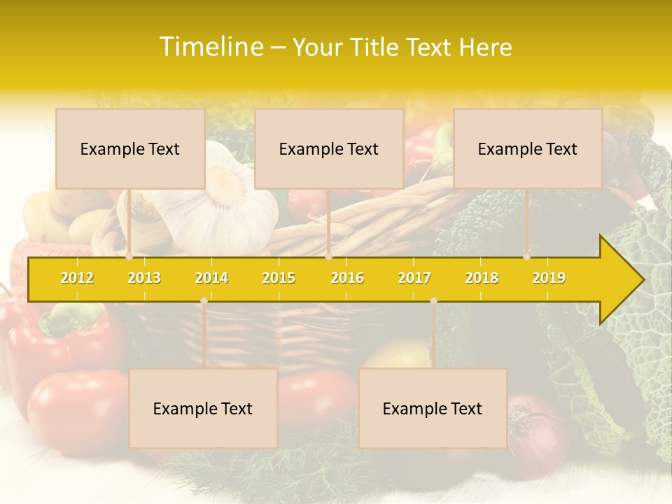 Basket Diet Fresh PowerPoint Template