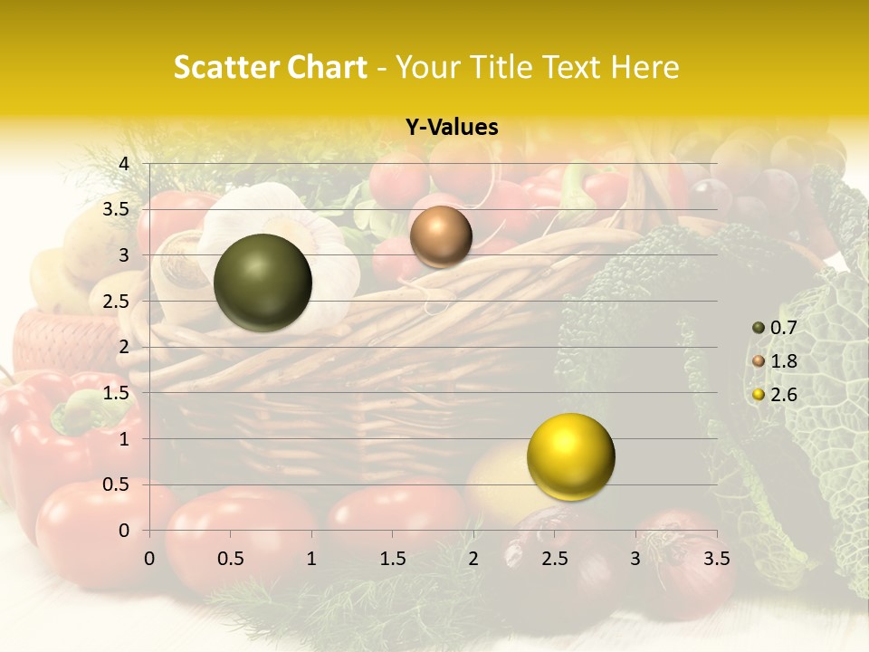 Basket Diet Fresh PowerPoint Template