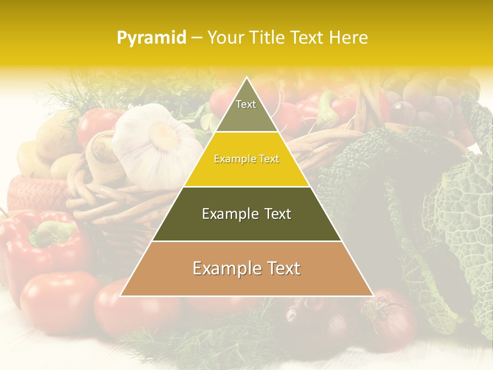 Basket Diet Fresh PowerPoint Template