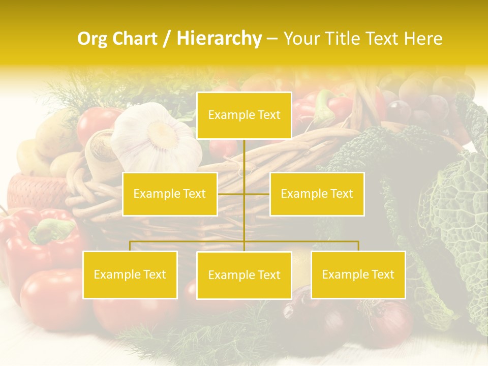 Basket Diet Fresh PowerPoint Template