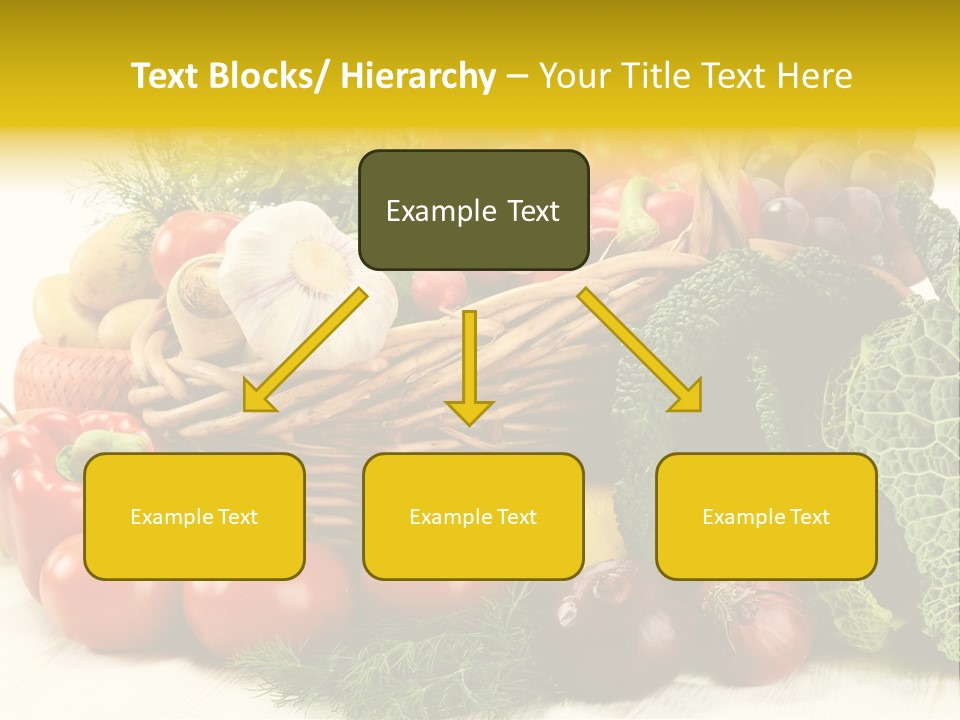Basket Diet Fresh PowerPoint Template