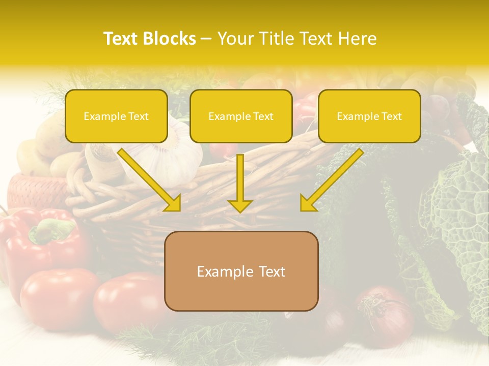 Basket Diet Fresh PowerPoint Template