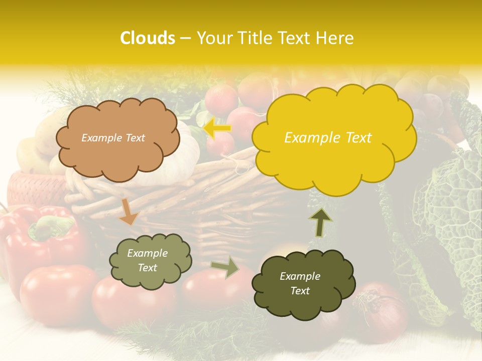 Basket Diet Fresh PowerPoint Template