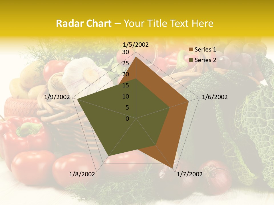 Basket Diet Fresh PowerPoint Template