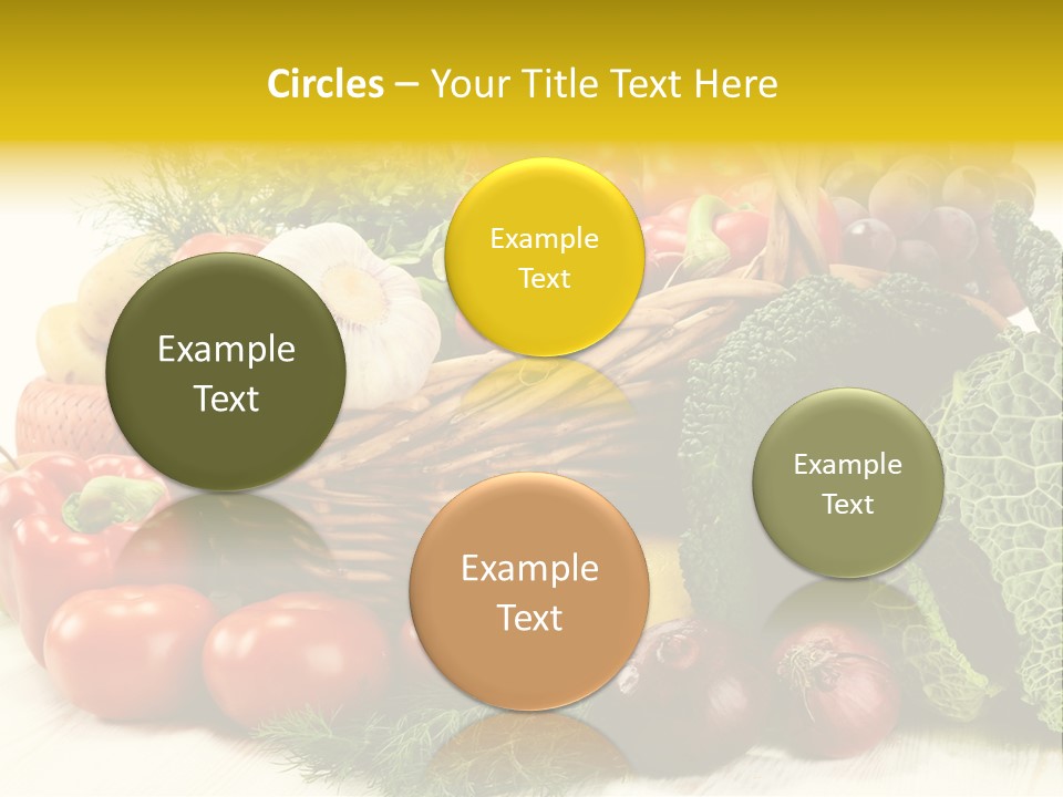 Basket Diet Fresh PowerPoint Template