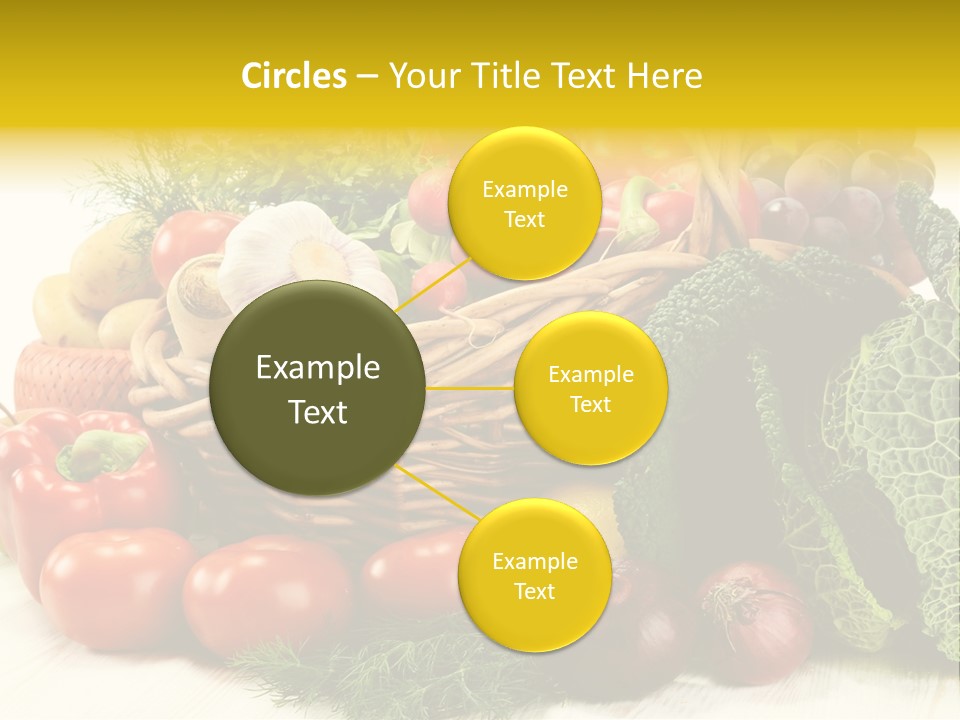 Basket Diet Fresh PowerPoint Template