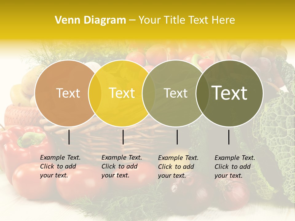 Basket Diet Fresh PowerPoint Template