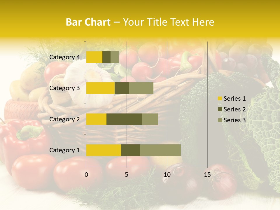 Basket Diet Fresh PowerPoint Template