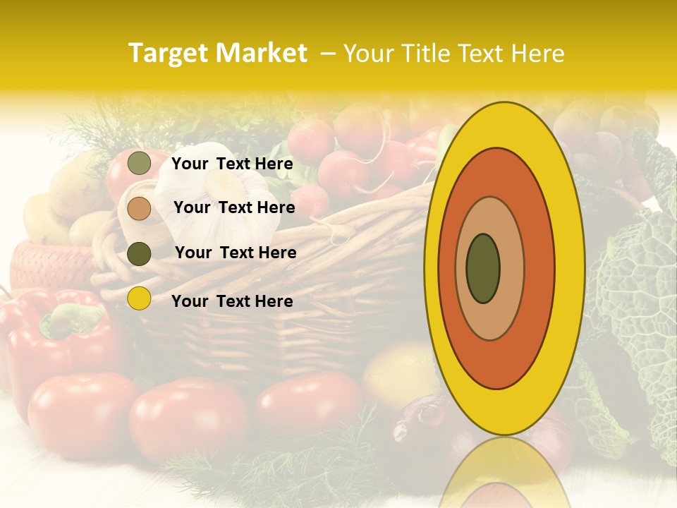 Basket Diet Fresh PowerPoint Template