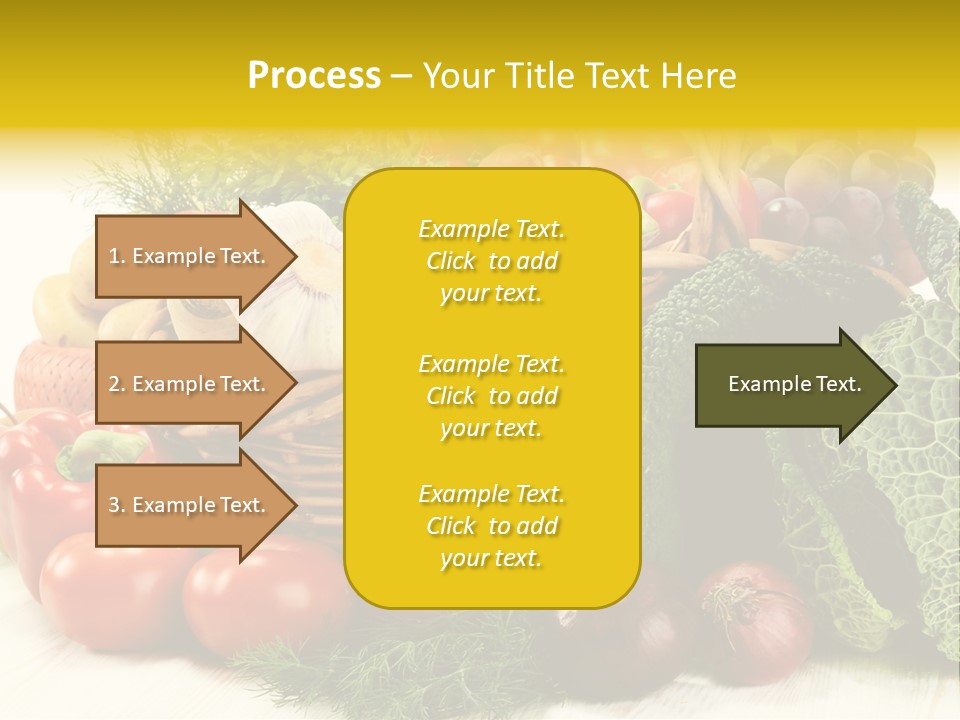 Basket Diet Fresh PowerPoint Template