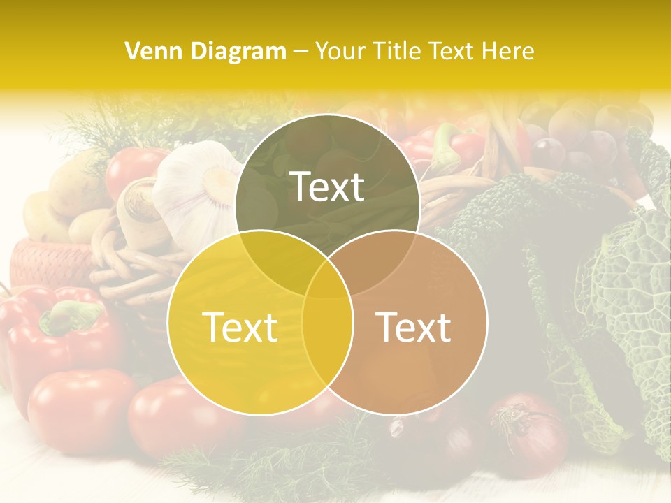 Basket Diet Fresh PowerPoint Template