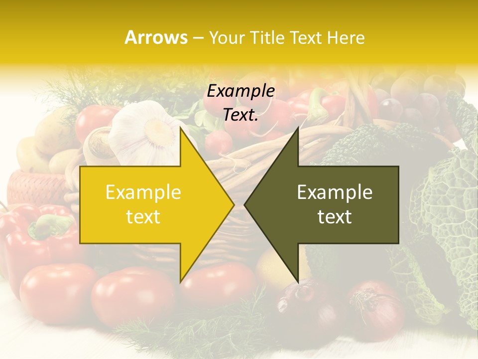 Basket Diet Fresh PowerPoint Template