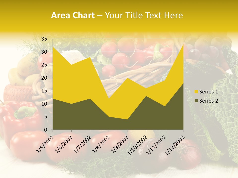 Basket Diet Fresh PowerPoint Template