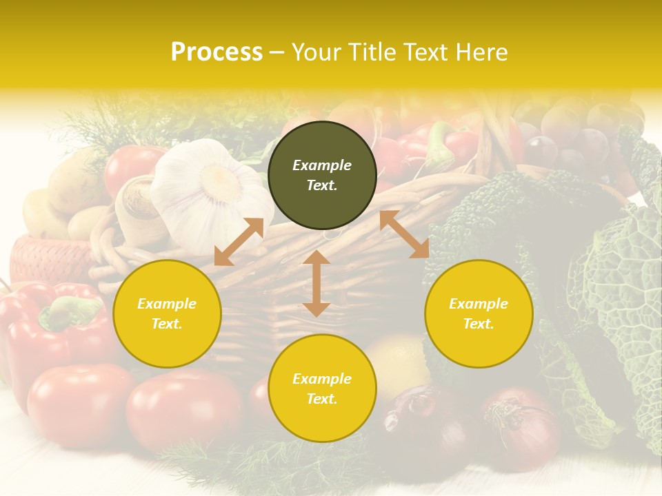 Basket Diet Fresh PowerPoint Template