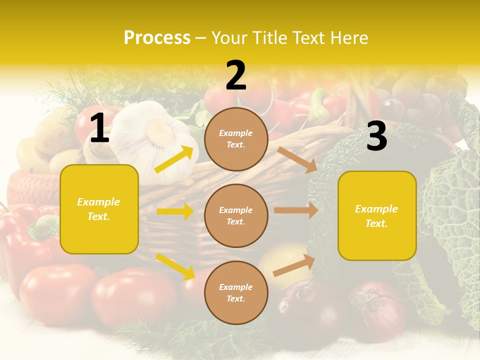 Basket Diet Fresh PowerPoint Template