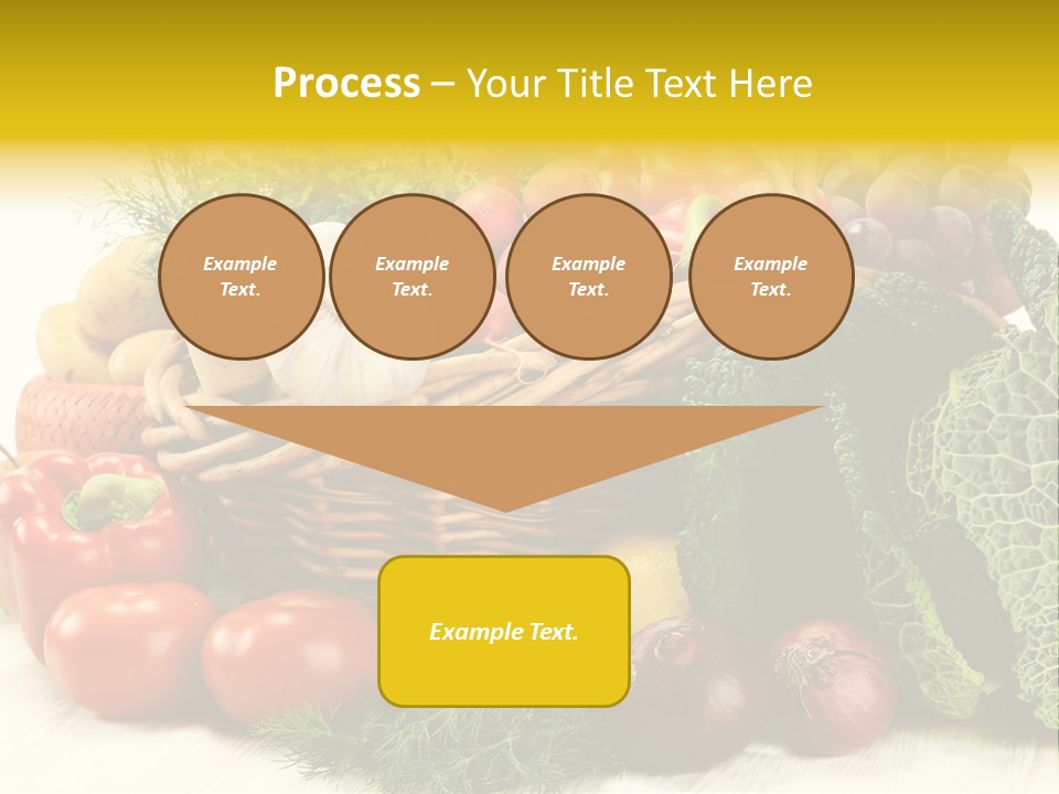 Basket Diet Fresh PowerPoint Template