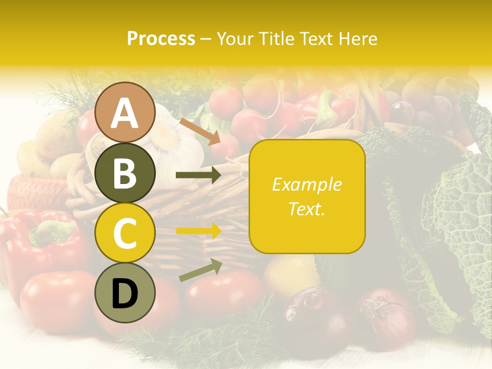 Basket Diet Fresh PowerPoint Template