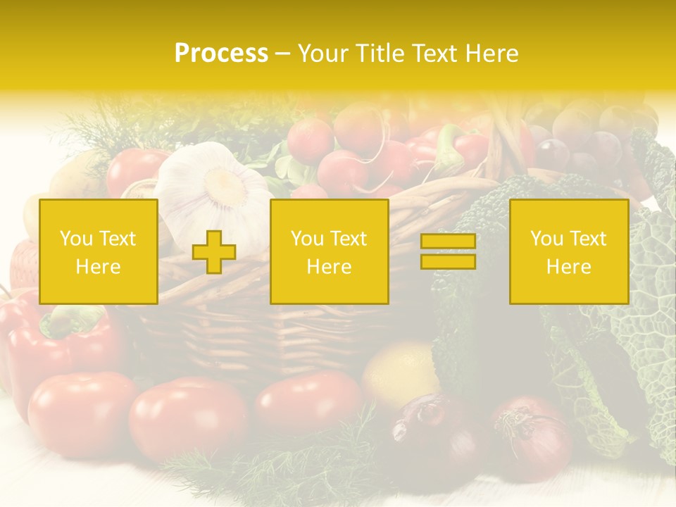 Basket Diet Fresh PowerPoint Template